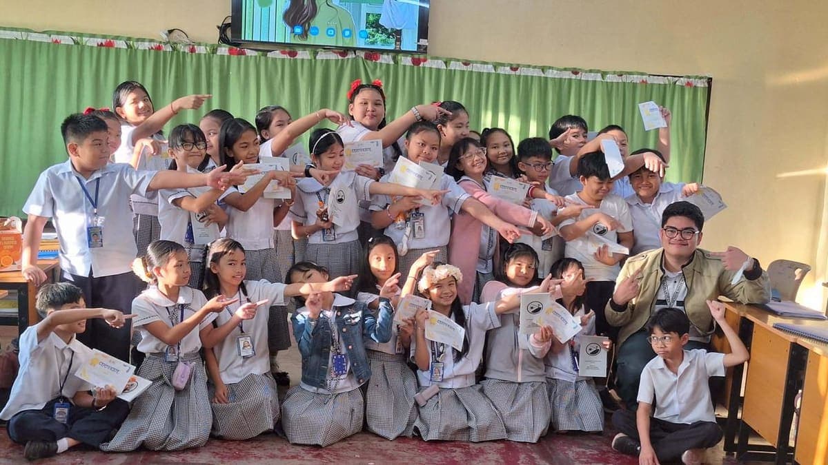 Values Instruction Class students with their certificates